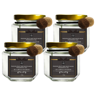 QUNDO 康朵 白麝香室內香氛擴香膏, 120g, 4罐, 白麝香