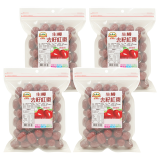 旺來旺 生機去籽紅棗, 300g, 4包