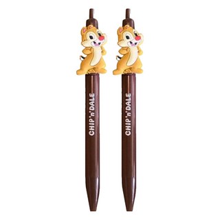 德德小品集 DISNEY 原子筆 奇奇蒂蒂 0.38mm/黑 韓國製, H款 CHIP 'N' DALE, 2支