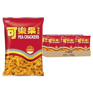 可樂果 豌豆酥 古早味, 188g, 6包