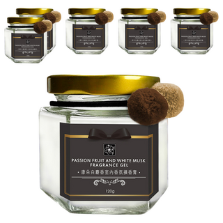 QUNDO 康朵 白麝香室內香氛擴香膏, 120g, 6罐, 白麝香