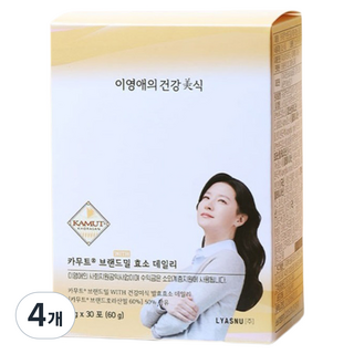 이영애의건강미식 카무트 브랜드밀 효소 데일리 30p, 60g, 4개