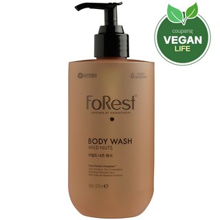 GREEN FINGER 綠手指 FoRest 溫和堅果沐浴乳, 500ml, 1入