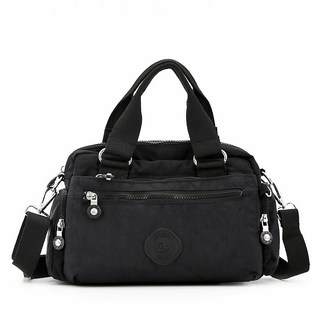 Miss Baek 女用 Naul 斜背包 + 隨機飾品組, 黑色