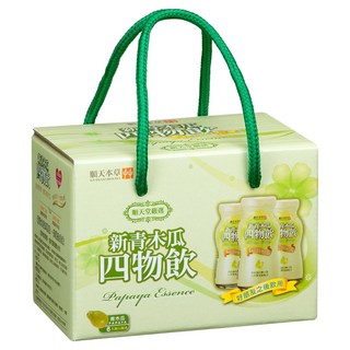 順天本草 新青木瓜四物飲禮盒 Papaya Essence, 6瓶, 100ml, 1盒