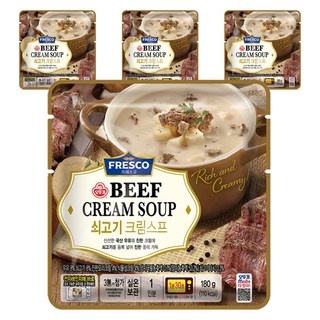 오뚜기 프레스코 쇠고기 크림스프 상온, 180g, 4개