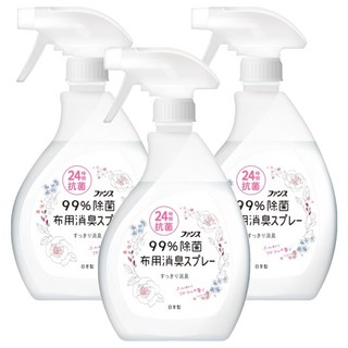第一石鹼 布製品消臭抑菌噴霧 花香, 380ml, 3瓶