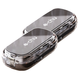 KANDO 感動 日式1/2 + 1/4切藥片器 e.chu-1214 黑色, 2個