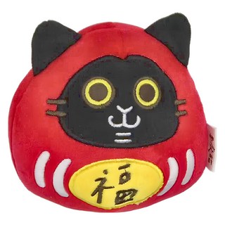 SF 翻轉玩偶 耍廢貓, 11cm, 達摩款 紅色, 1個