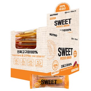 뉴트리오 강아지 프리미엄 스위트 포테이토 브러쉬 간식 50p, 고구마, 400g, 1개