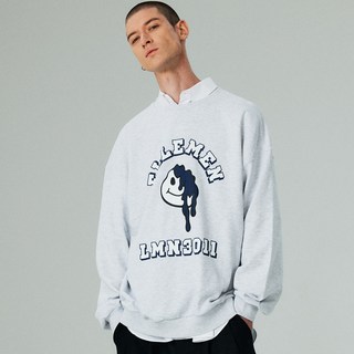 LMN 弧形印花大學T