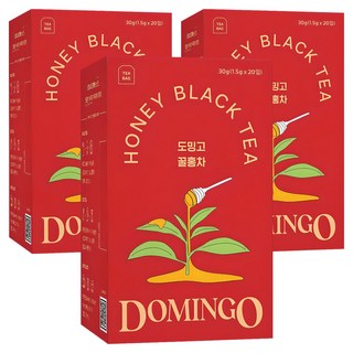 DOMINGO 蜂蜜紅茶茶包, 1.5g, 20包, 3盒