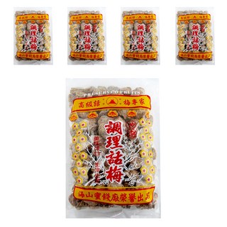 海山 本中白 調理話梅 生津止渴, 500g, 5包