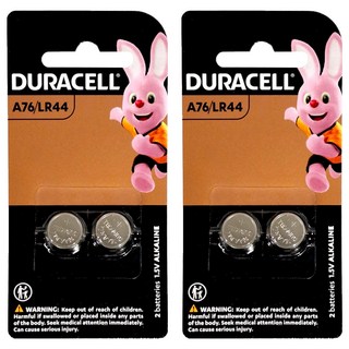 DURACELL 金頂 LR44鹼性電池 A76 1.5V, 2入, 2組
