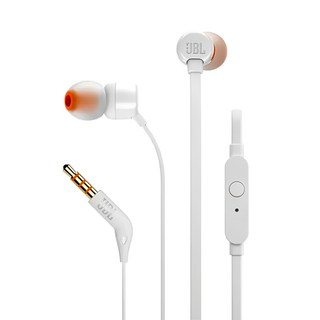 JBL TUNE 110 入耳式有線耳機 清晰音質 舒適佩戴, White