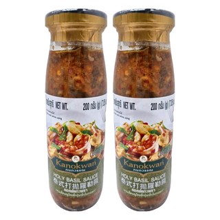 Kanokwan 泰式打拋羅勒醬, 200g, 2瓶