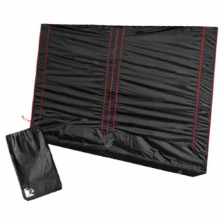 ARES 戰神 客廳帳 邊布 210D格紋抗撕裂布 (銀膠塗層), 黑, 300 x 215cm