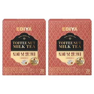 EDIYA COFFEE 太妃糖奶茶, 360g, 2個, 20入