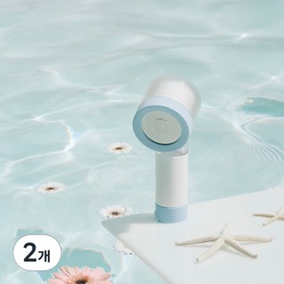 퓨어썸 여행용 샤워기헤드 + 휴대용 파우치 세트, 2개, SKYBLUE