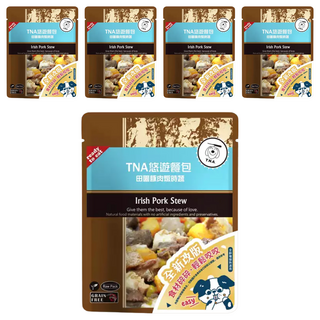 T.N.A. 悠遊 全齡種貓狗 餐包, 田園豚肉燉時蔬, 150g, 5包