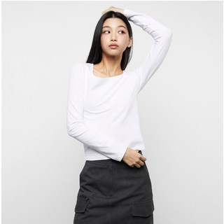 MIXXO 女款方領長袖上衣