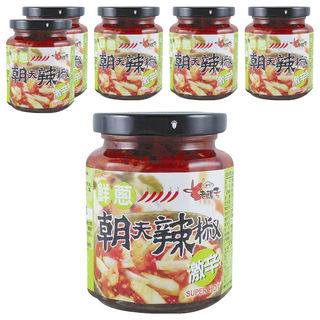 老騾子 鮮蔥朝天辣椒, 240g, 6罐