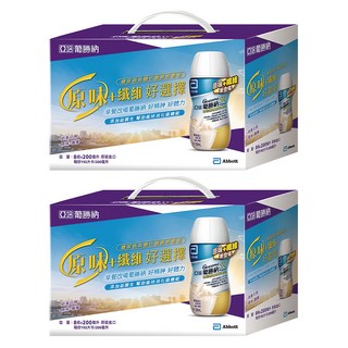 亞培 葡勝納 原味加纖維 糖尿病專用營養品，無膽固醇與反式脂肪，支持消化系統健康, 1.6L, 2盒