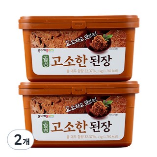 gomgom 韓式傳統大醬, 1kg, 2盒