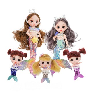 Kanier 公仔娃娃5個組 LED櫥窗盒版 8884A, 美人魚款, 1盒