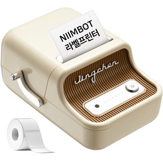 님봇 무선 라벨프린터 B21S + 라벨지 1P, 크림 화이트, 1개