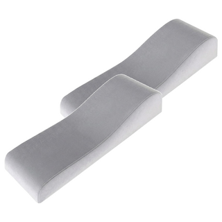 UniSync 人體曲線高回彈減壓記憶棉辦公椅子扶手增高墊 灰色, 1組