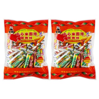 黑熊 米國捲 蛋黃捲, 非油炸, 奶蛋素, 400g, 2袋