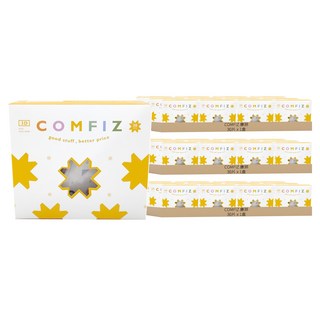 康菲幼幼3D醫療口罩 1-3歲, 30片, 探索圖案 白色, 3盒