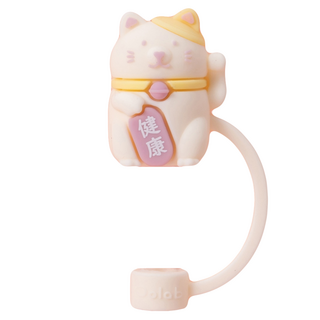 Oolab 良杯製所 防塵細吸管蓋 開運貓健康款, 1個, 1個