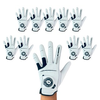 땀골프 남성용 반양피 골프장갑 왼손용, 혼합색상, 10개