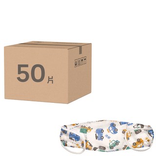 淨新科技 兒童4D立體細耳醫療口罩, 25片, 2盒, 工具車