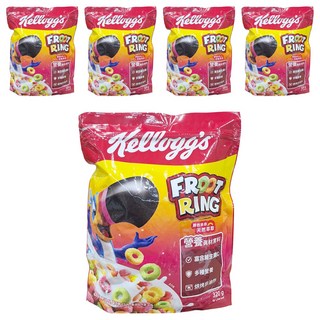 家樂氏 香果圈 FROOT RING, 天然色素, 色彩繽紛, 多種水果風味, 320g, 5包
