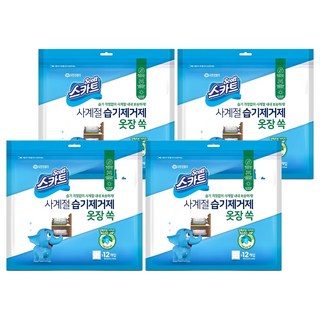 Scott 可麗舒 四季櫥櫃專用除濕劑 12個裝, 30g, 4包