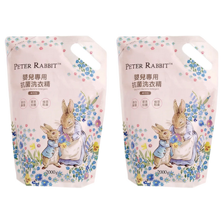 奇哥 比得兔嬰兒專用抗菌洗衣精補充包 高效蛋白酵素 七種草本成分 日本專利技術, 2L, 2包