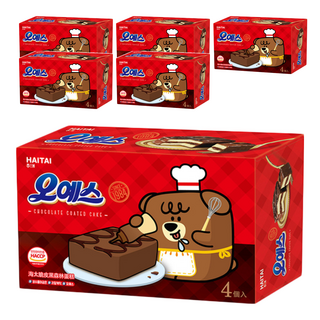 HAITAI 海太 脆皮黑森林蛋糕 (30公克x4入) 巧克力塗層蛋糕, 120g, 6盒