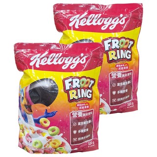 家樂氏 香果圈 FROOT RING, 天然色素, 色彩繽紛, 多種水果風味, 320g, 2包
