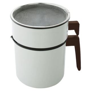 IRIS OHYAMA 愛麗思歐雅瑪 活性碳濾油壺 附濾心 H-OP900 900ml, 白色, 1個