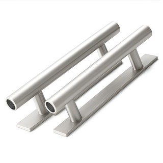 Greenuer 現代免鑽孔黏貼式家具把手, 銀色, 2個