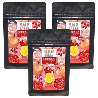 芳茗錄 艾莉絲仙境 玫瑰蜜桃紅茶 5g (總36包) 花果風味 下午茶首選, 12包, 3袋