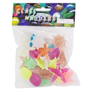 魚缸用擺件 海洋生物造型 色彩鮮豔 安全無毒材質 兒童玩具, 混色, 不適用