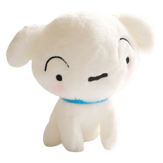 BANDAI 絨毛玩偶 蠟筆小新 想散步的小白 100%聚酯棉+絨毛, 14cm, White, 1個