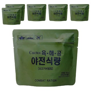 육해공야전식량 쇠고기 비빔밥, 6개, 100g