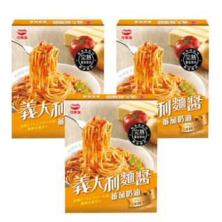 KAGOME 可果美 義大利麵醬 蕃茄奶油 完熟蕃茄果肉與嚴選雞肉 口感滑順, 140g, 3盒