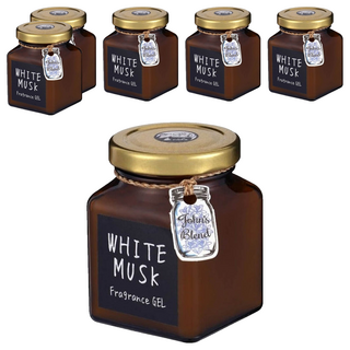 John's Blend 芳香膏 凍狀質地自然揮發, 135g, 6罐, 白麝香