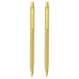 IWI 蒙恬 DAILY WRITING 中性筆 0.5mm黑筆芯, 卡其色, 2支